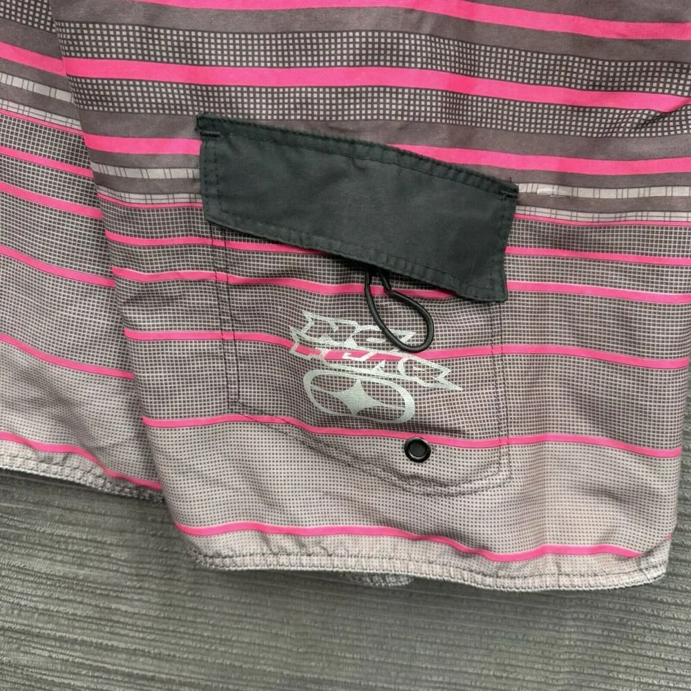 No Fear Board Shorts Men Large Polyester Drawstring Beach Swim Weekend Vacation.